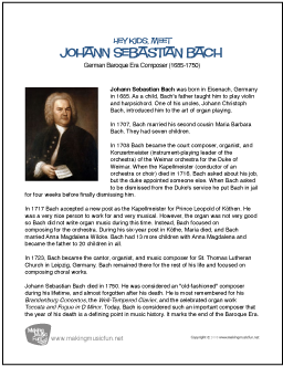 brief biography of bach