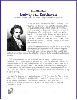 beethoven biography for students