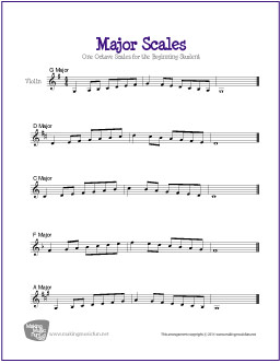 Major for Violin | Free Music - MakingMusicFun.net