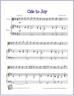 beethoven music ode to joy