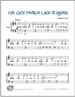 I've Got Peace Like River | Free Piano Sheet Music