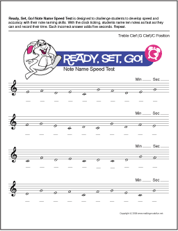 music worksheet for grade 6