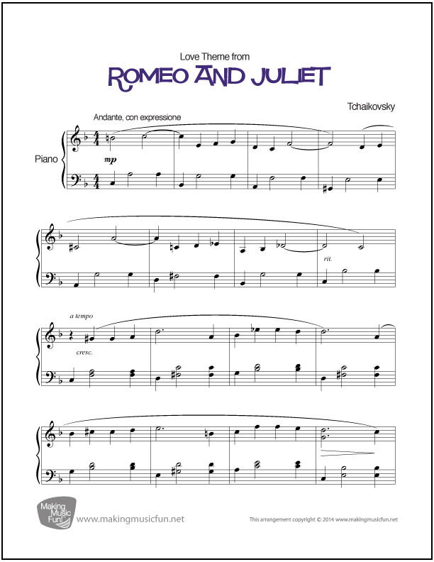 tchaikovsky romeo and juliet notes