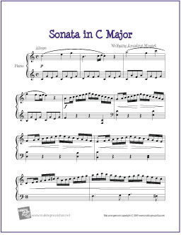 Piano Sonata in C K. 545 (Mozart) | Free Easy Piano Sheet Music